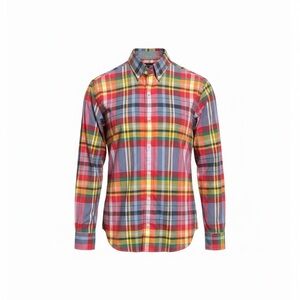 J. Crew Colorful Plaid Button Down Shirt